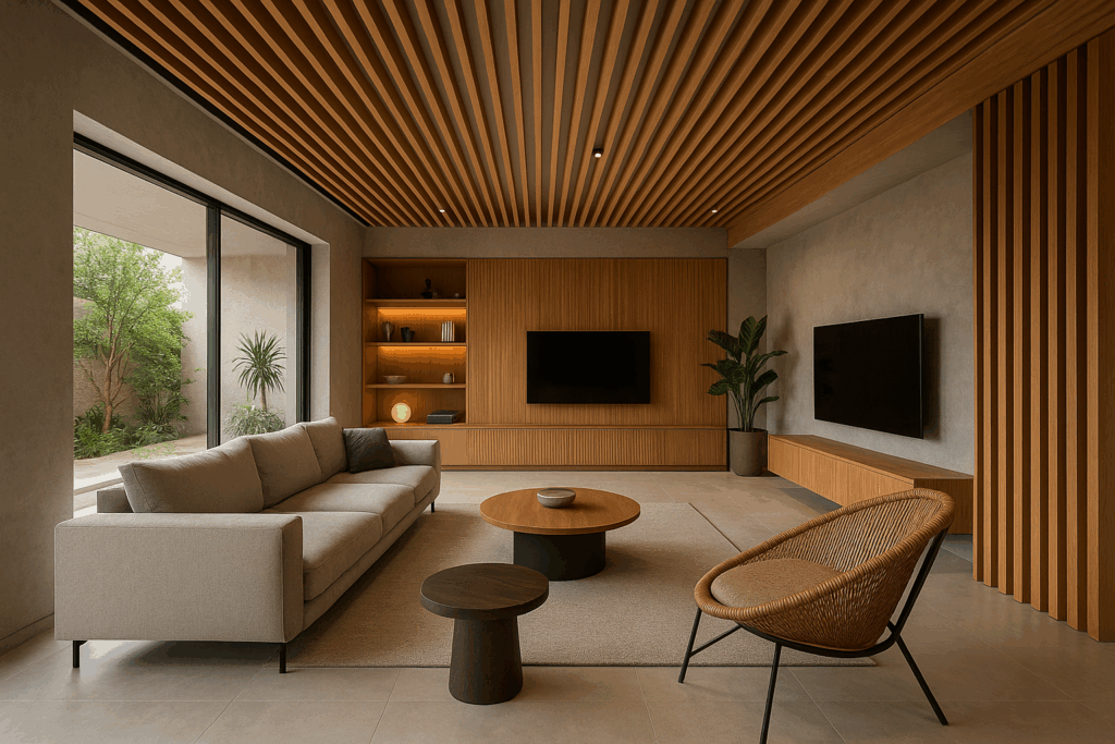 مشروع ديكورات وتشطيب لاستراحة خاصة بأفكار إبداعية وحديثة