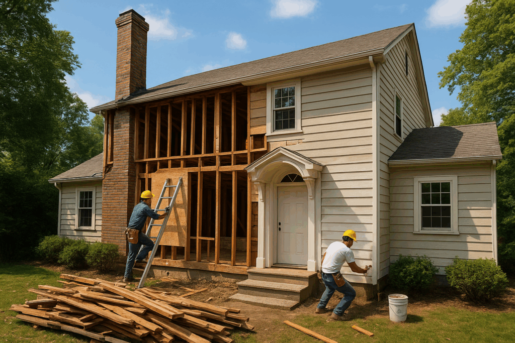 مشروع أعمال ترميم وصيانة منزل لتحسين الجودة والأسلوب