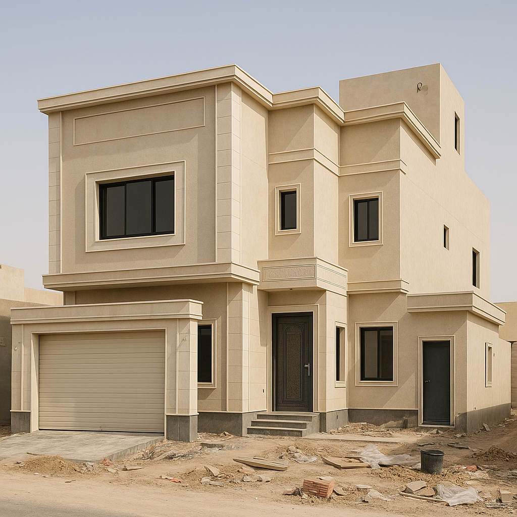 مشروع تشطيبات شاملة لفلة دورين وملحق بمساحة 370 متر مربع