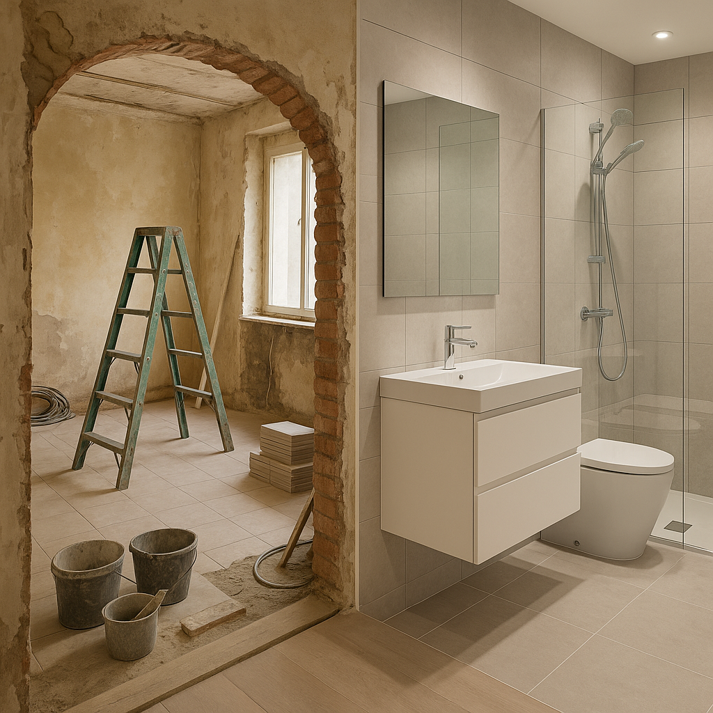ترميم غرفة وصيانة دورة مياه لتحقيق تجديد مثالي وأنيق