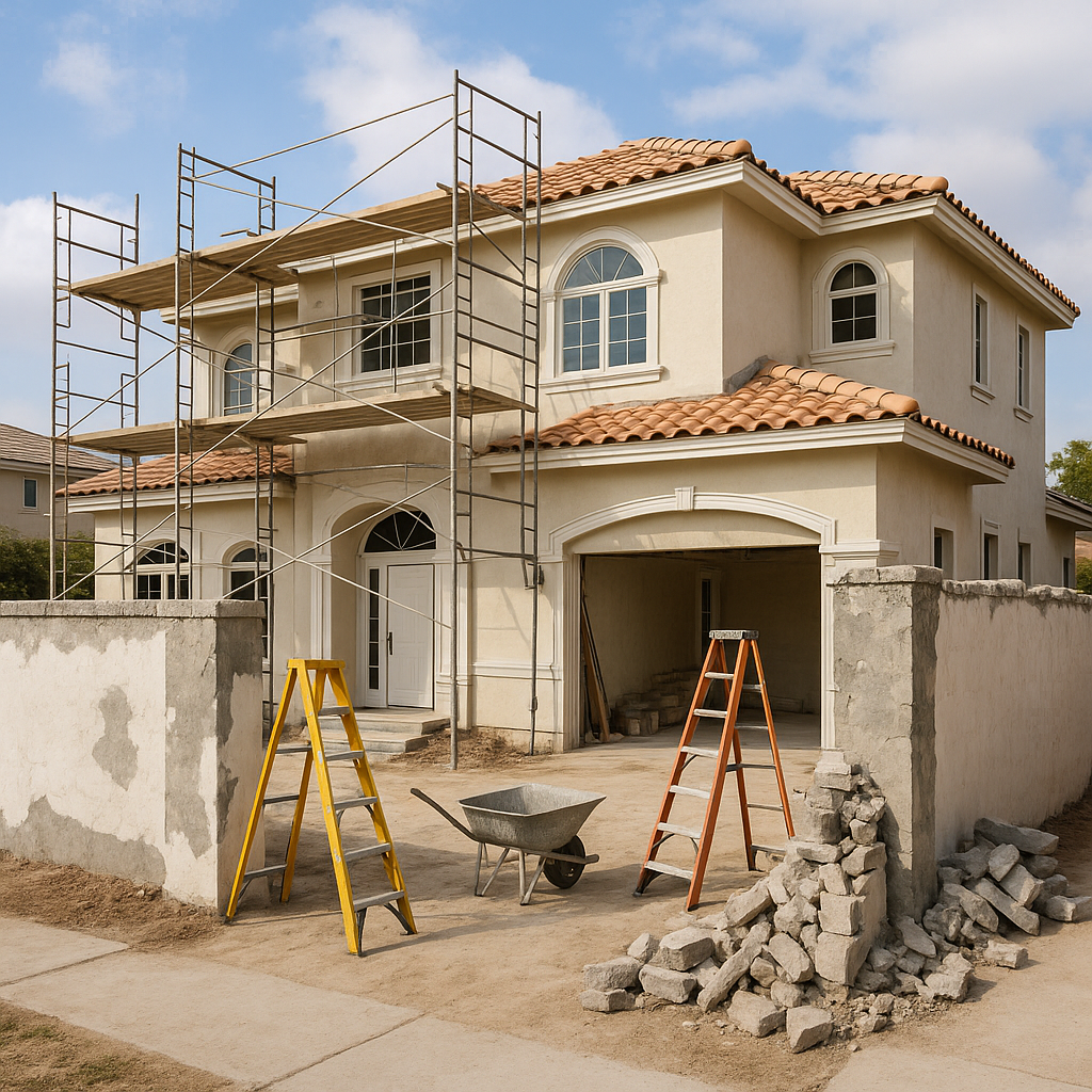 مشروع تجديد شامل لفلة مع ترميم الأسوار الداخلية والخارجية.