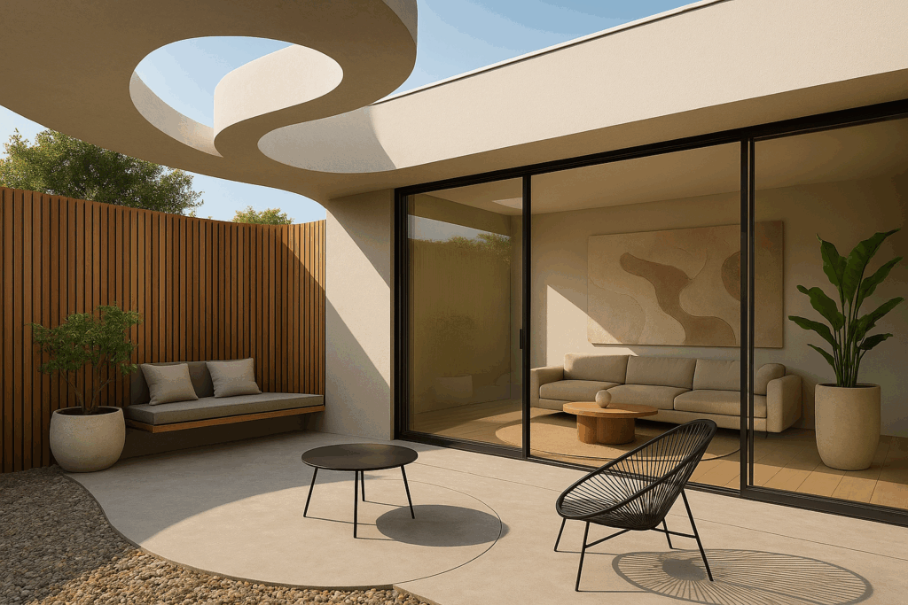 تصميمات ديكور مبتكرة للمساحات الداخلية والخارجية