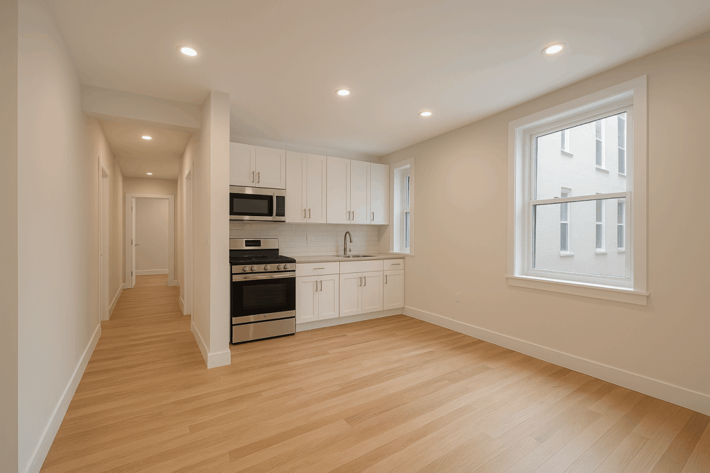 مشروع تشطيب جديد لشقة سكنية بواسطة شركة مقاولات متخصصه