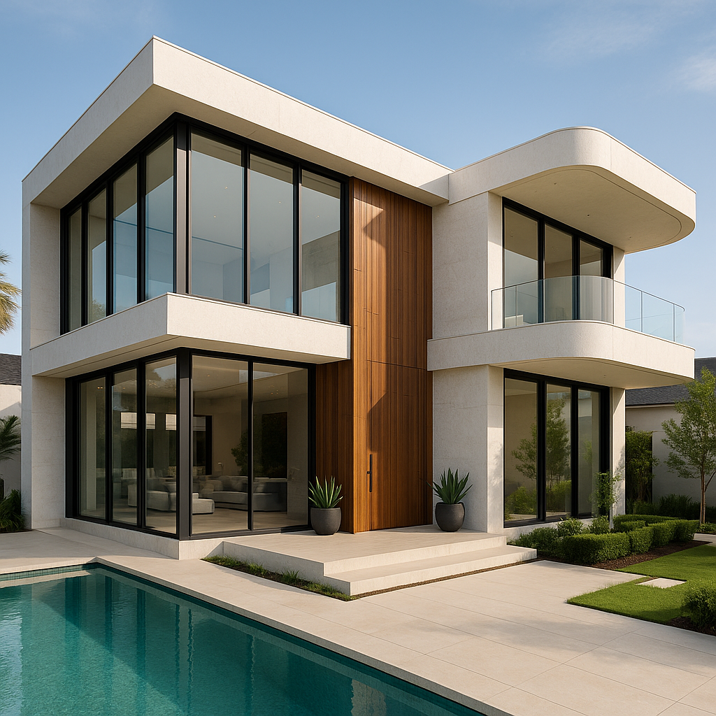 مشروع تشطيب فاخر لفيلا عصرية ذات تصميم مبتكر