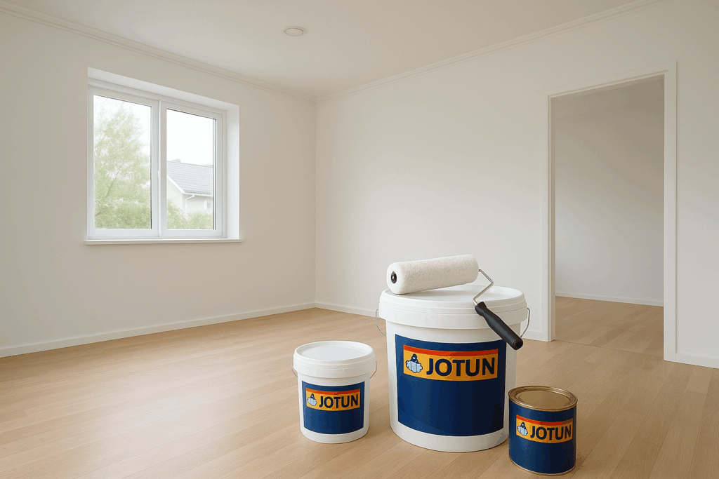 تشطيب دور كامل بطلاء جوتن: حساب تكلفة المواد والدهان بالمساحة المطلوبة