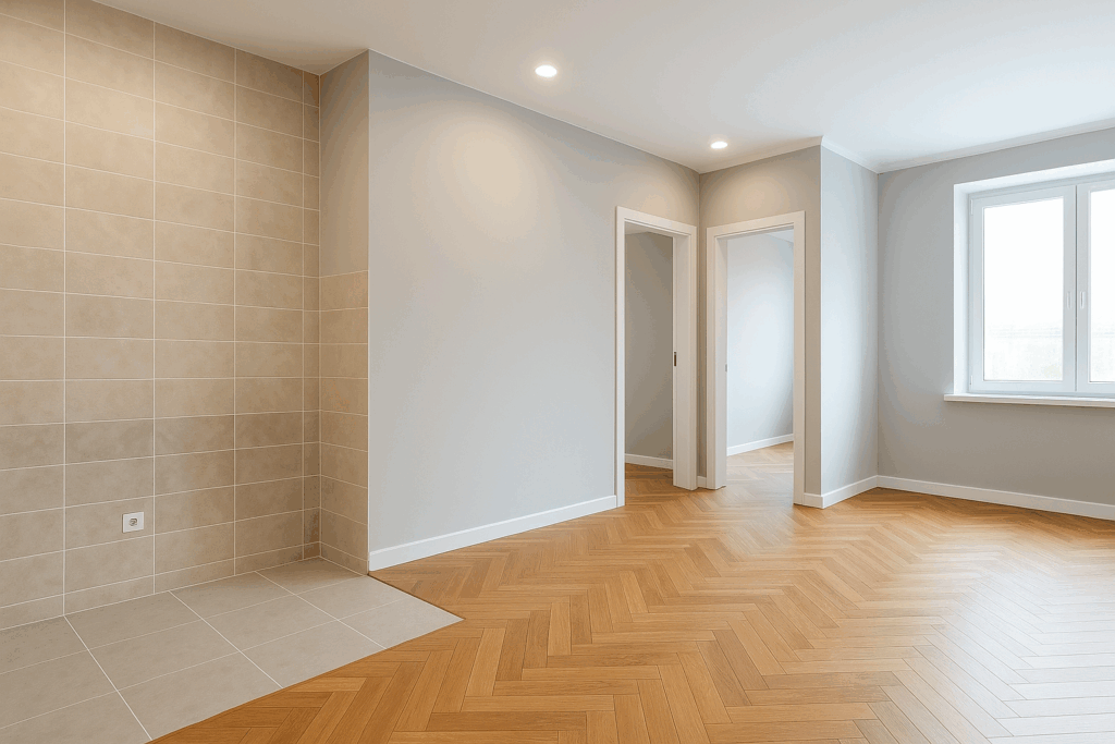 تشطيبات داخلية للشقق: حلول الدهان والبلاط المتكاملة