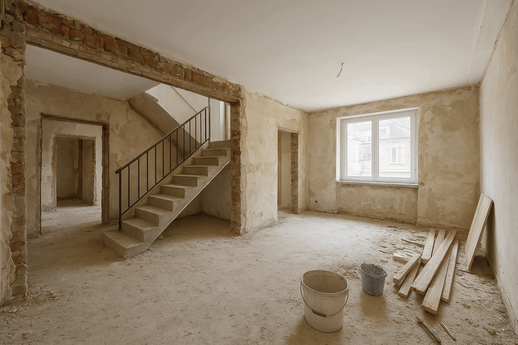 مشروع ترميم وتجديد شامل لدبلكس بعد خروج المستأجر