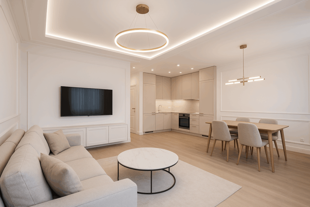 تشطيب شامل لمشروع شقة سكنية متكامل