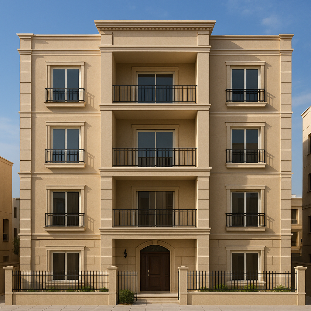 تشطيب متكامل لعمارة سكنية من 3 طوابق