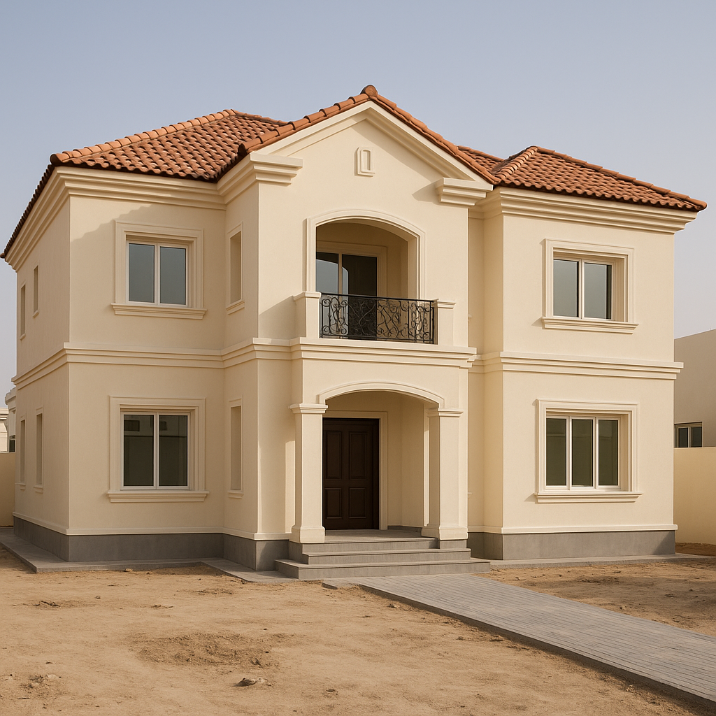 تشطيب فيلا سكنية من طابقين للسكن بعد الانتهاء من أعمال العظم