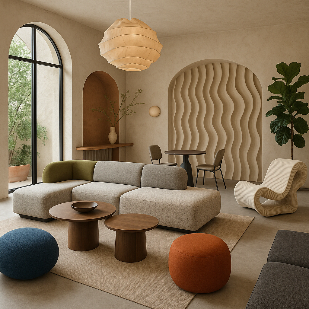 تصميم استراحة عصرية بلمسات ديكور مبتكرة