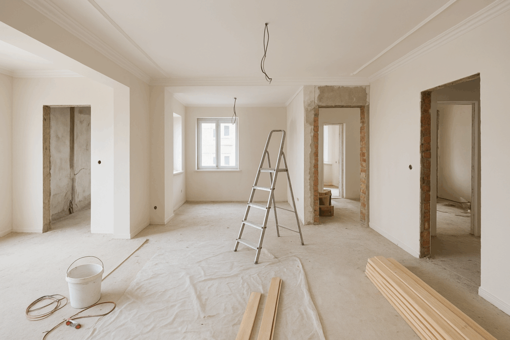 مشروع ترميم وتشطيبات شقة سكنية حسب المواصفات المطلوبة