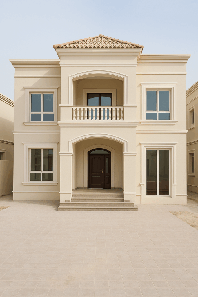 تشطيب كامل لفيلا جديدة: نوافذ وأبواب وباقي متطلبات التشطيب