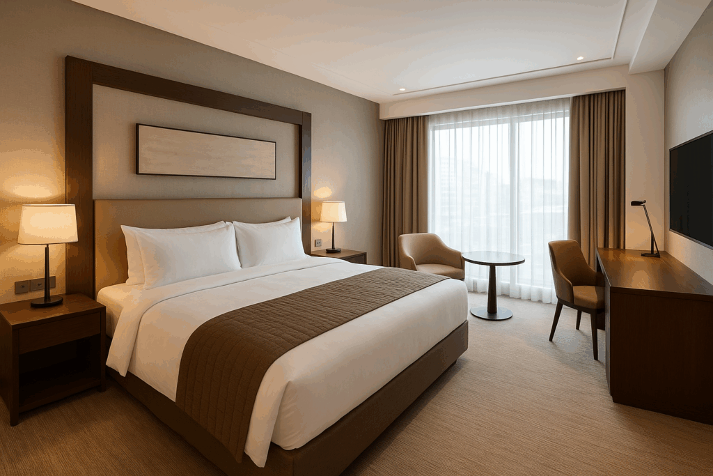 مشروع تشطيب جديد لفندق كامل المواصفات