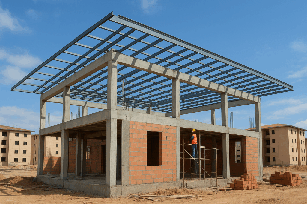 مشروع بناء جديد لسقف بدوام لقطعة إسكان اجتماعي رقم ٢٧٦