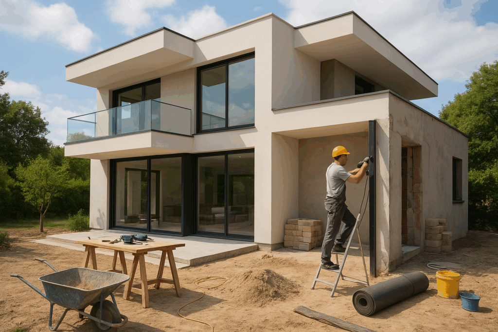 البدء في مشروع صيانة وتحديث فيلا لشكل عصري وجديد