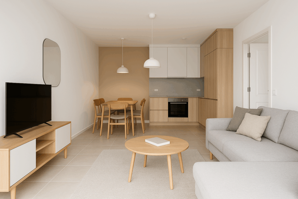 تشطيب كامل لشقة: من الدهانات إلى التبليط وتفصيل الأثاث والمطبخ