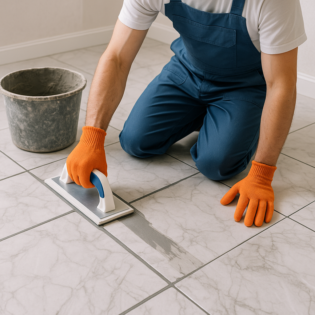 مشروع ترويبات متخصصة للبورسلان والرخام في أعمال التشطيب النهائية للشقق