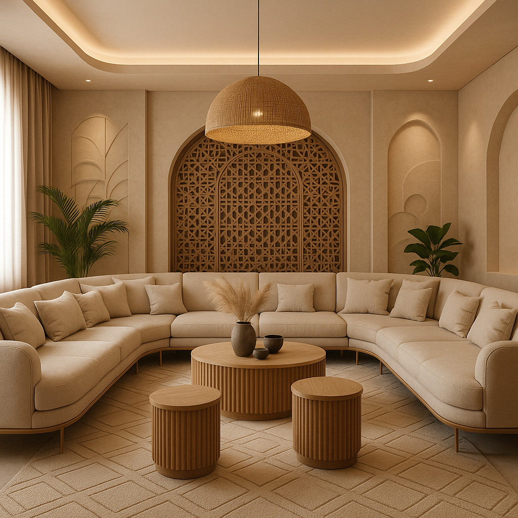 تصميم ديكور مبتكر لغرفة مجلس مثالية