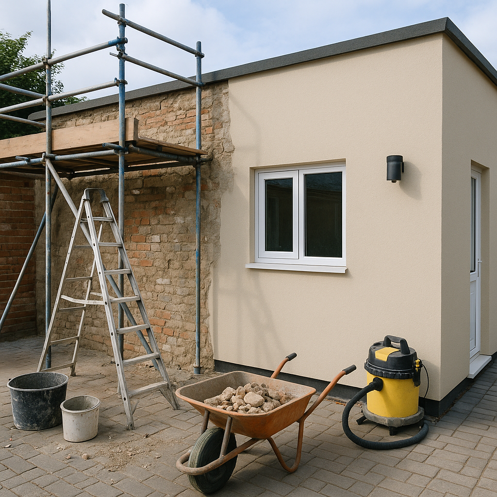 تجديد كامل لملحق مستقل يشمل أعمال الترميم والصيانة