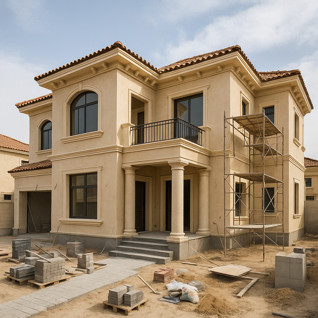 مشروع تشطيب متكامل لفلة بمساحة 400 م²