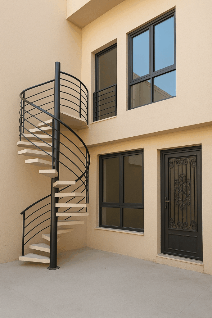 مشروع تنفيذ مداخل درج طائر ونوافذ الألمنيوم وأبواب الحديد للترميم والصيانة