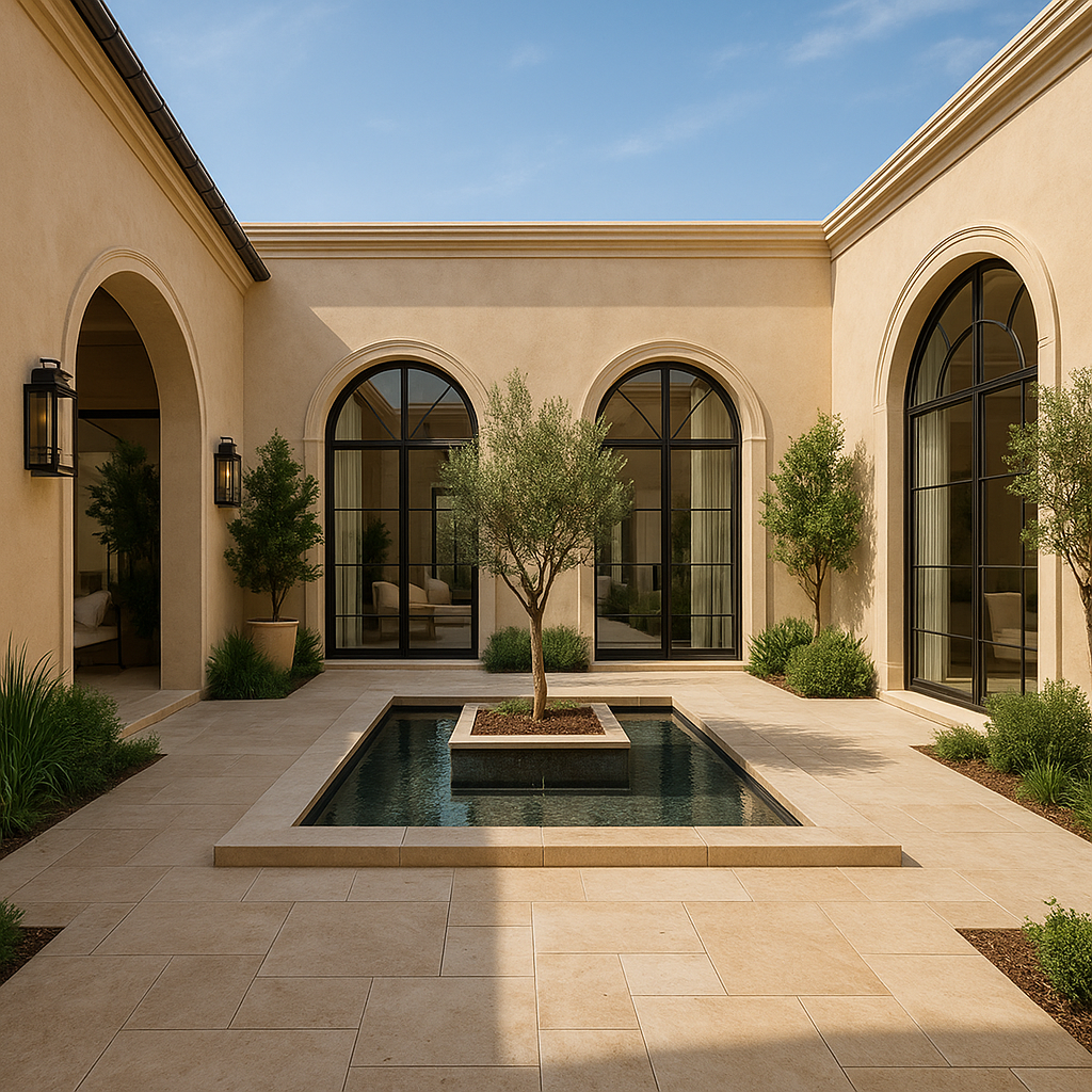 ابتكار تصميم ديكور حوش فاخر يجمع بين الجمال والعملية