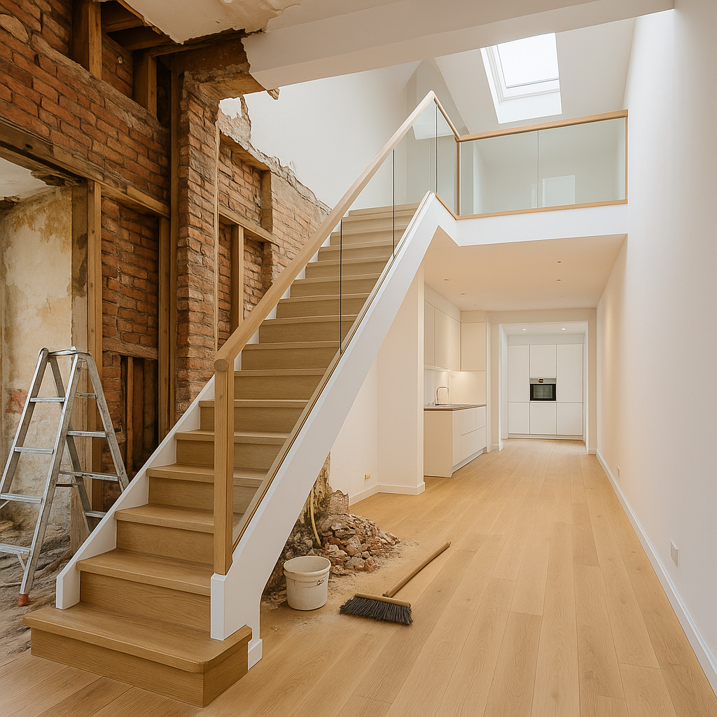 ترميم وتجديد دوبلكس لتحقيق أفضل معايير الراحة والجودة