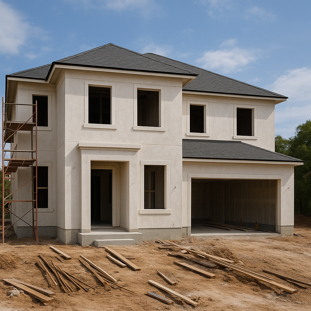 مشروع تشطيب كامل لفيلا جديدة جاهزة للبناء