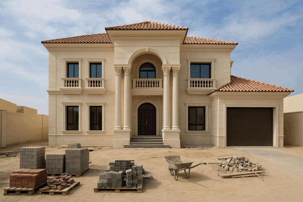 مشروع تشطيب متكامل لفيلا بمساحة أرض 560 متر مربع