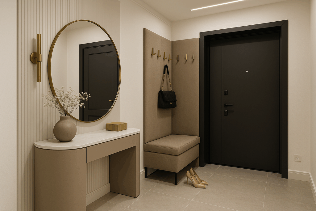 تصميم مدخل أنيق للسيدات بمفاهيم ديكور حديثة