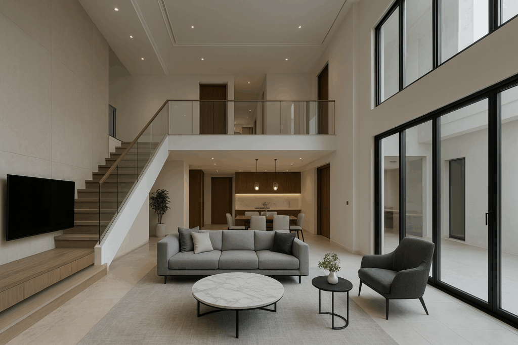 تشطيب دبلوكس بمساحة ٤١٠ متر مربع – المشروع المثالي لمنزل أنيق وفاخر