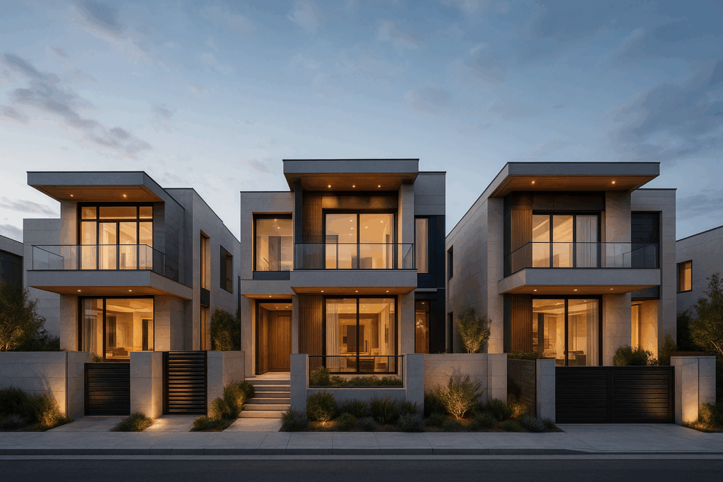 تشطيب ثلاث فلل حديثة بمواصفات راقية وأعمال متميزة