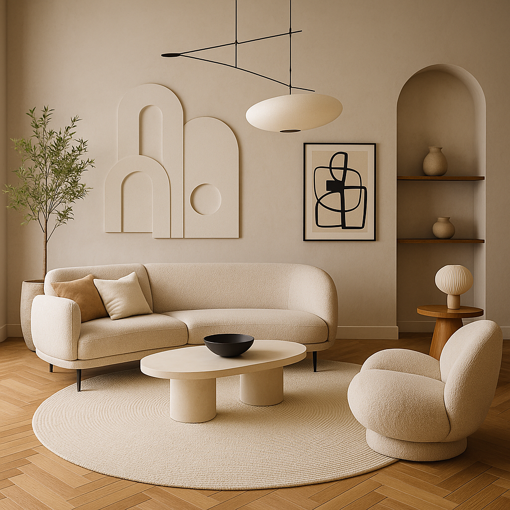 ديكور مبتكر لمساحات المعيشة العصرية