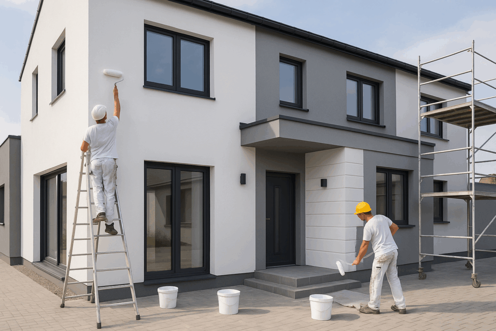 تشطيبات حديثة للواجهات والبوية لأعمال البناء والترميم