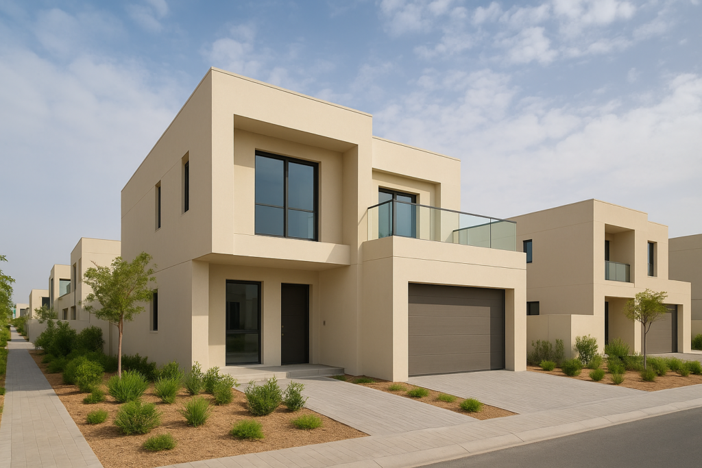 بناء جديد لدور وملحق في مشروع سكني مميز