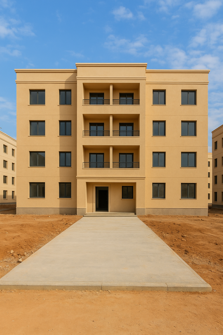 تشطيب شامل لعمارة بعد إنهاء التسليك وأعمال الخرسانة