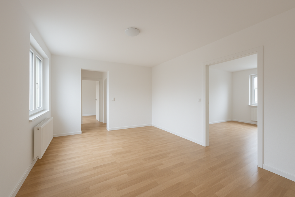 تجديد كامل لدور سكني من 3 غرف وصالة بحمامين: ترميم وبويه حديثة