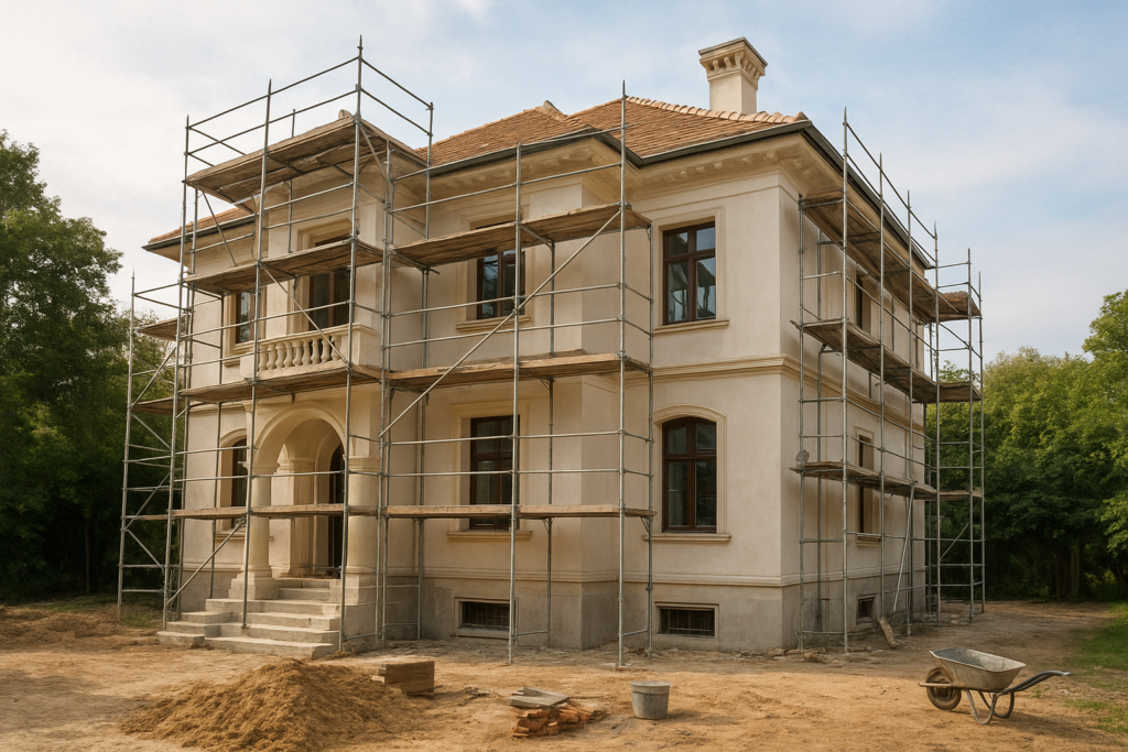 مشروع ترميم وصيانة فيلا دورين ونصف