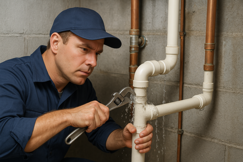 ترميم وتحديث مواسير السباكة ومعالجة التسريبات لتحسين كفاءة المنزل