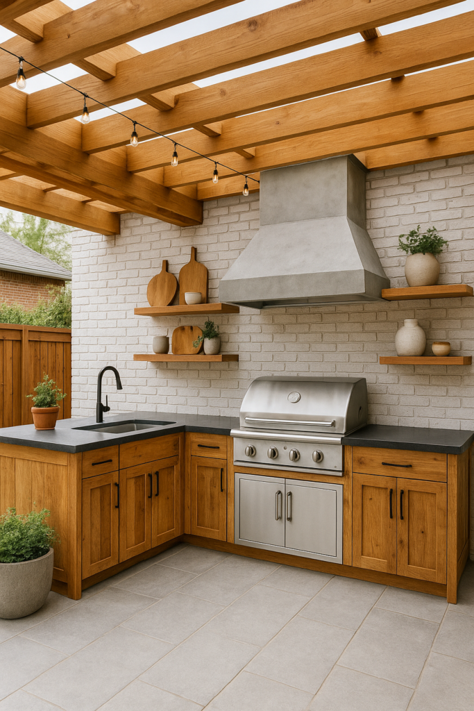 مشروع ترميم مطبخ خارجي بأفكار مبتكرة وتحسينات عصرية