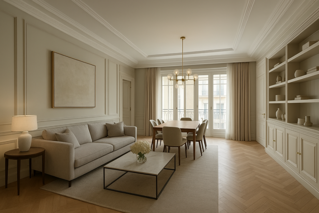 تشطيب ديكور مميز لشقة من 5 غرف: مشروع ترميم وصيانة شامل