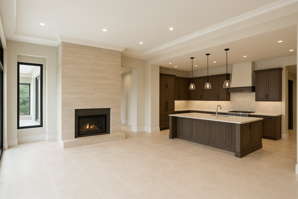 مشروع تشطيب حديث لبيت عظم فاخر