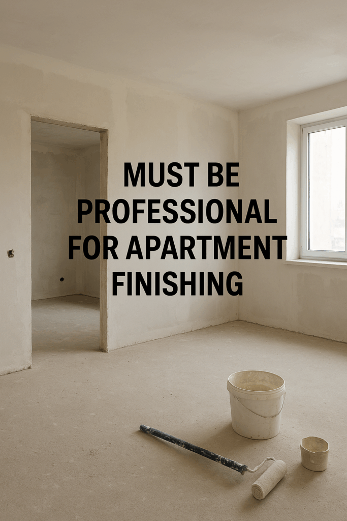 مطلوب أوسترجى محترف لأعمال تشطيب شقة جديدة