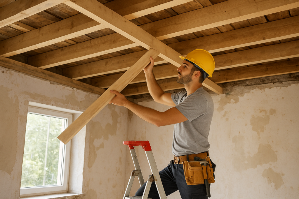 بناء سقف غرفة: مشروع ترميم وصيانة مبتكر للمنزل