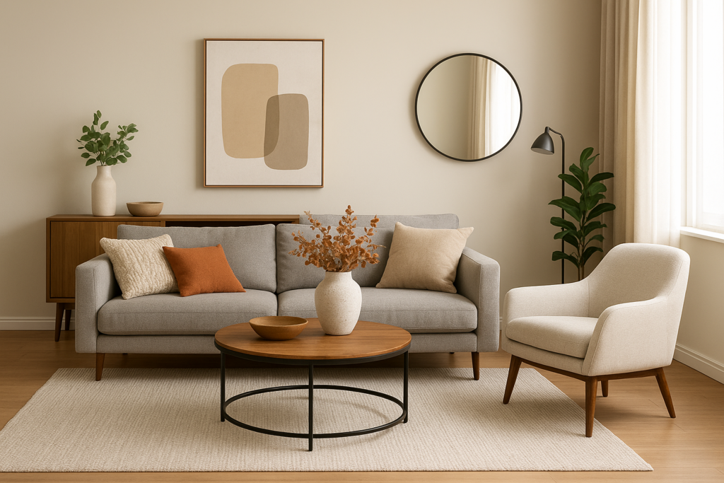 تحويل صالة المنزل إلى مساحة ديكور عصرية ومريحة