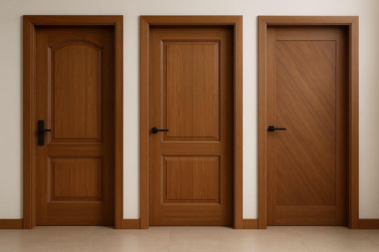 أبواب داخلية وخارجية عالية الجودة لتشطيب فيلا جديدة