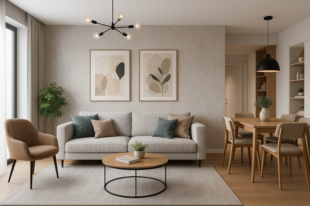 تجديد ديكور شقة بأسلوب عصري وحديث