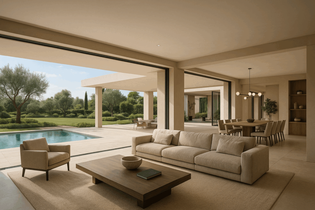 تصميم لاندسكيب وديكور داخلي متكامل لفيلا خاصة