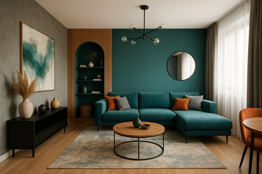 تشطيبات ديكور شقة مميزة بألوان عصرية وأفكار إبداعية